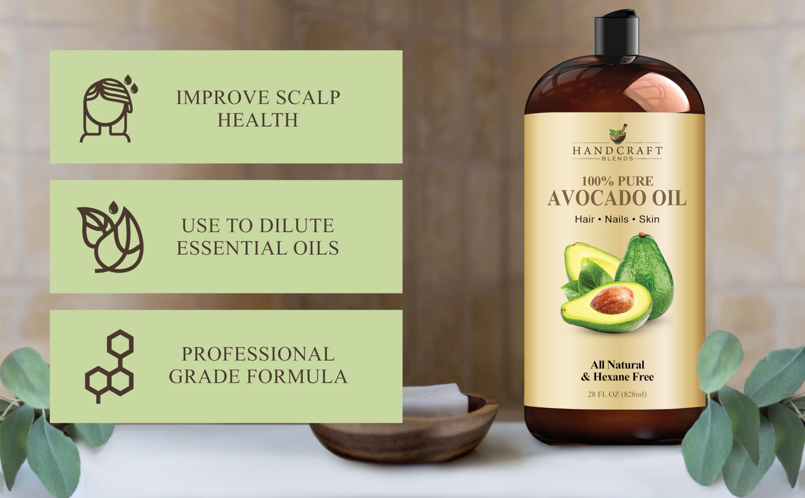 Handcraft Blends aceite de aguacate cuida la piel y aporta hidratación natural