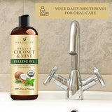 Handcraft Blends enjuague natural de coco sin alcohol ni fluoruro.