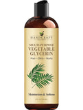 Handcraft Blends glicerina vegetal, vertido desde la botella para suavizar la piel naturalmente.