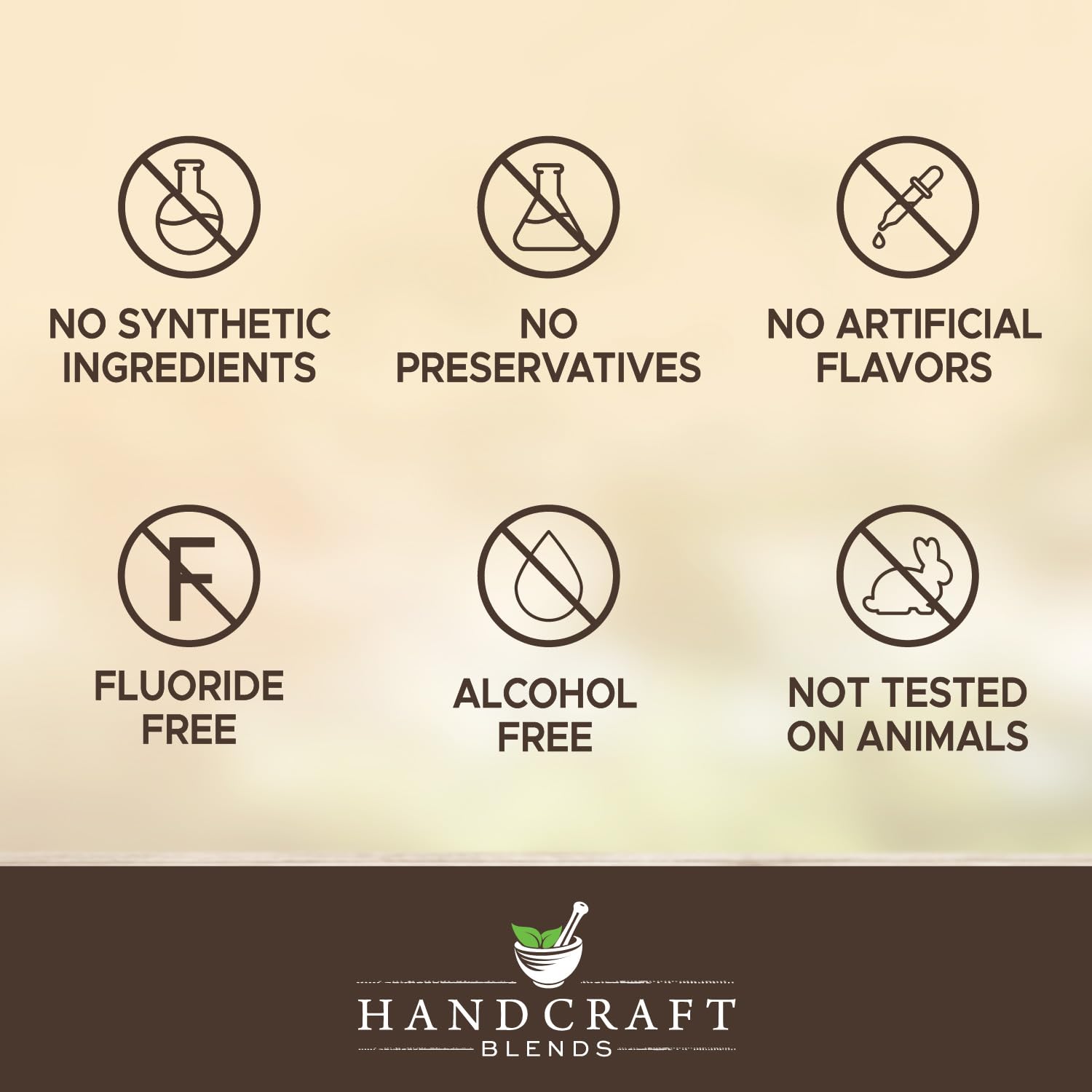 Handcraft Blends ingredientes 100% puros de coco y menta.