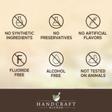 Handcraft Blends ingredientes 100% puros de coco y menta.