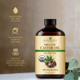 Textura suave del aceite de ricino Handcraft Blends para cosmética casera.