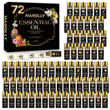 Hanolly aceites esenciales 72 x 5 ml en frascos ámbar para aromas duraderos
