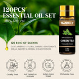 Botellas ámbar Hanolly de 5 ml protegiendo la intensidad del aroma.