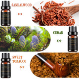Hanolly aceite de cedro, fragancia masculina ideal para relajación diaria.