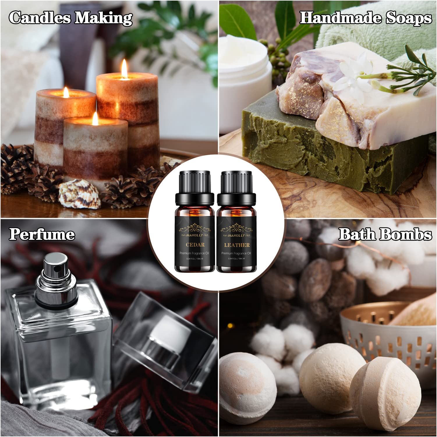 Hanolly aceite de ron, aroma cálido para difusores en casa.