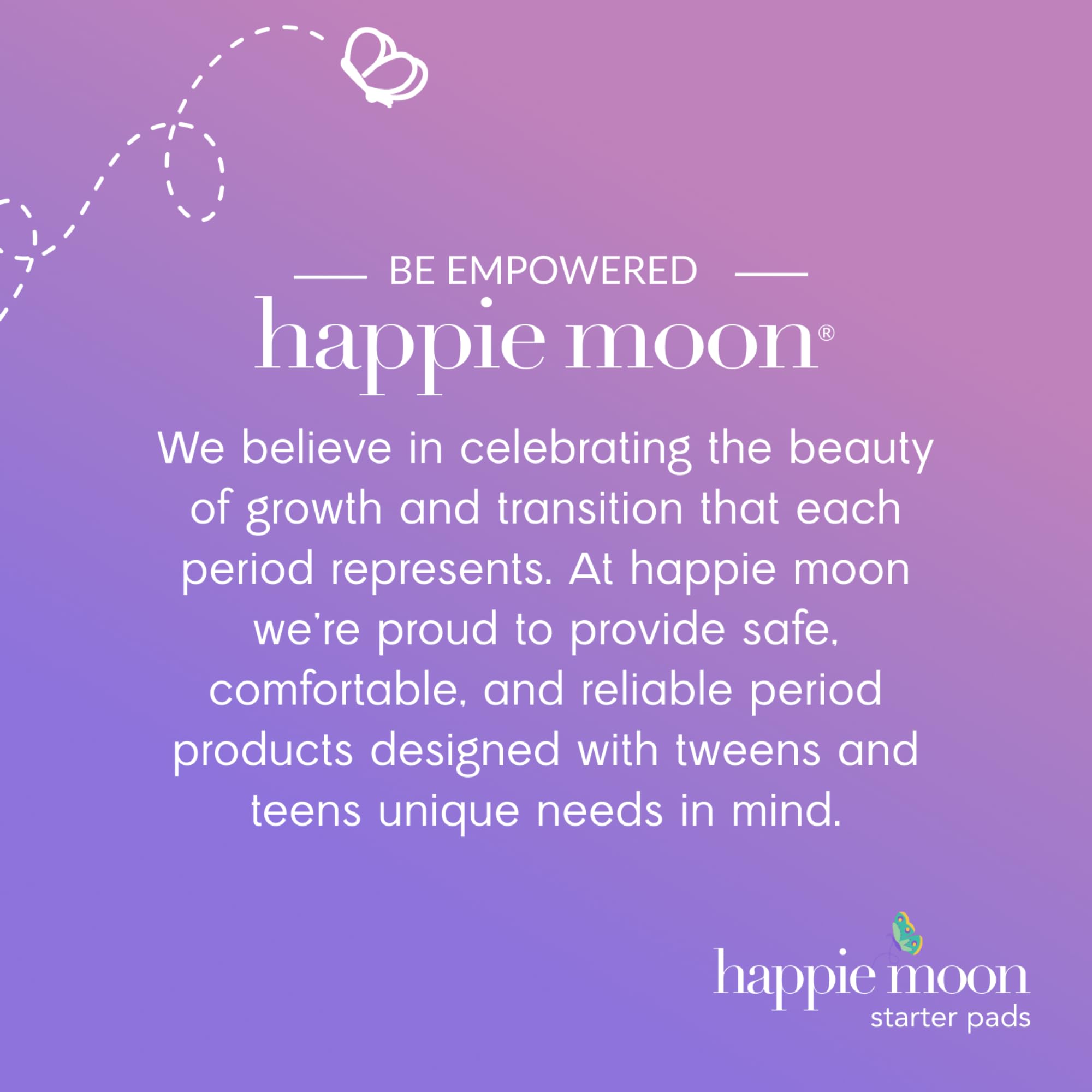 Happie Moon caja de 20 compresas, lista para empezar.