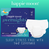 Happie Moon, envoltorio individual discreto para mochila, listo para pijamadas.