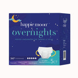 Happie Moon, uso diario y nocturno suave que apoya la comodidad durante el ciclo.
