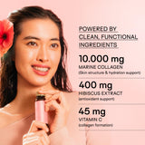Happy Aging Glow Shot, envase compacto para llevar en movimiento.