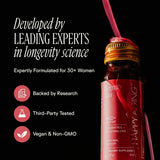 Happy Aging ready-to-drink shots displayed for quick daily use.