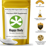 Happy Body MSM 1 libra: empaque grande para mayor valor.