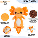 Axolotl acolchado de Happy Fuel para calor reconfortante