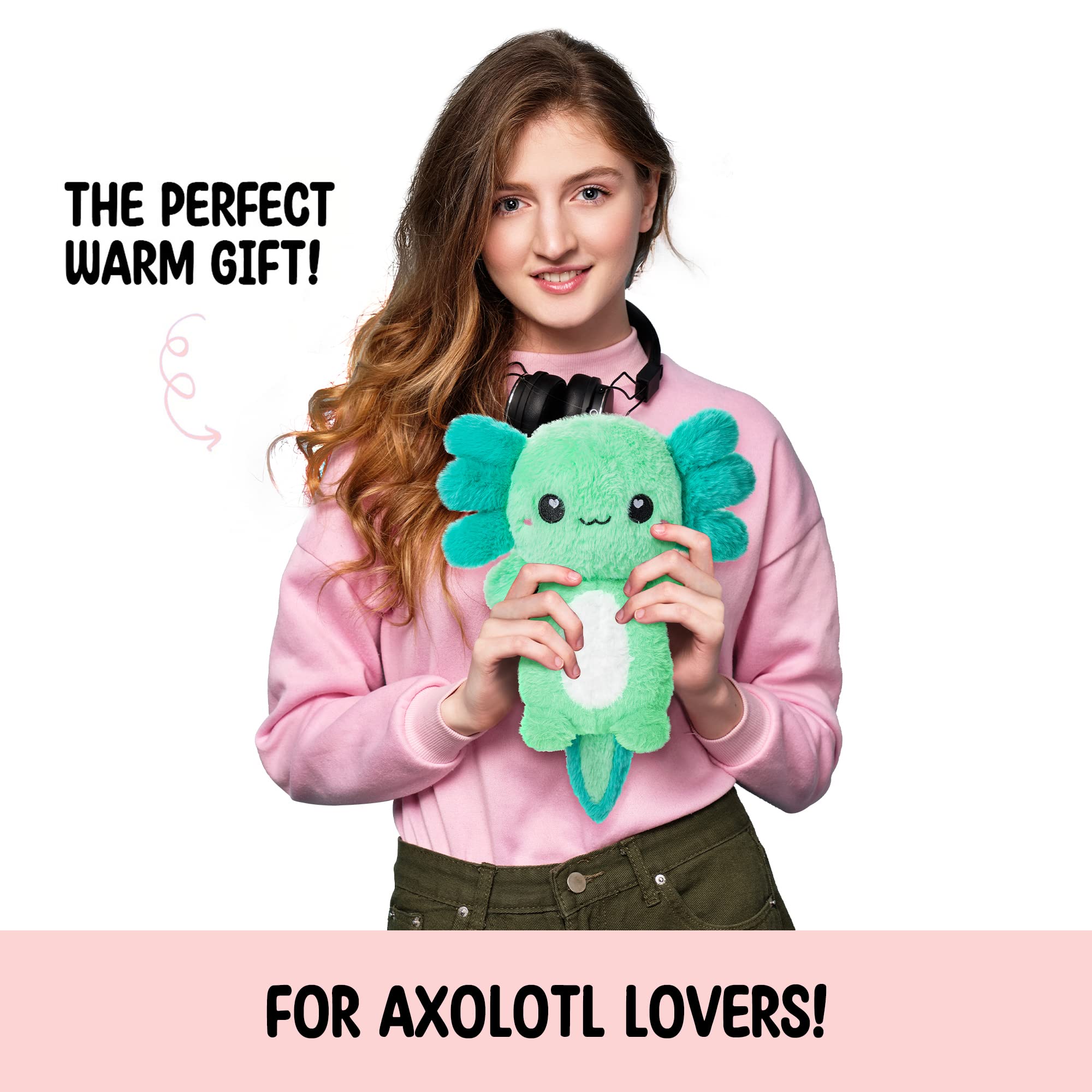 Almohada axolotl adorable para abrazos reconfortantes y seguros.
