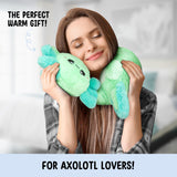 Happy Fuel Axolotl cojin termico espalda para alivio de hombros
