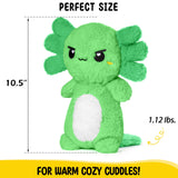 Tamaño cómodo de Happy Fuel axolotl para niños y adultos.