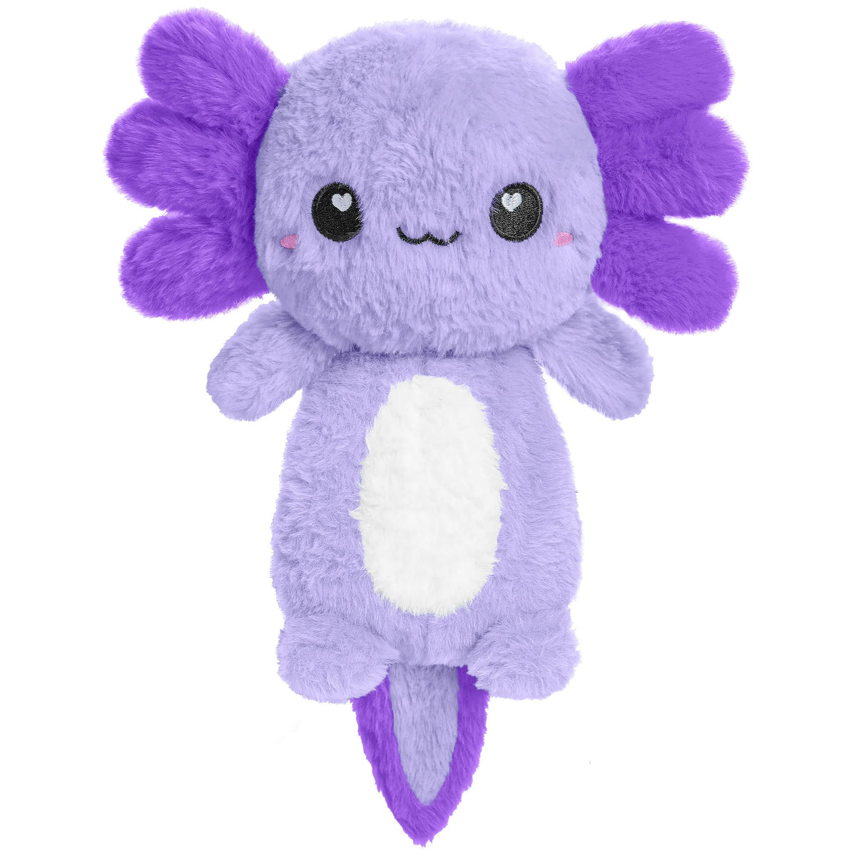 Happy Fuel axolotl morado calentador de peluche, suave y reconfortante para dormir