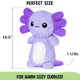 Regalo único y tierno Happy Fuel axolotl morado
