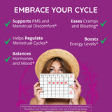 Happy Healthy Hippie balance hormonal cápsulas vista cercana para consumo diario