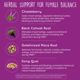 Happy Healthy Hippie balance hormonal detalle de cápsula para uso diario