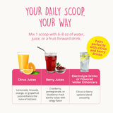 Happy Healthy Hippie Creatina HCl, solubilidad 38x, mezclas suaves.