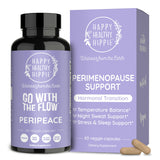 Happy Healthy Hippie, envase de cápsulas veganas para equilibrio hormonal.