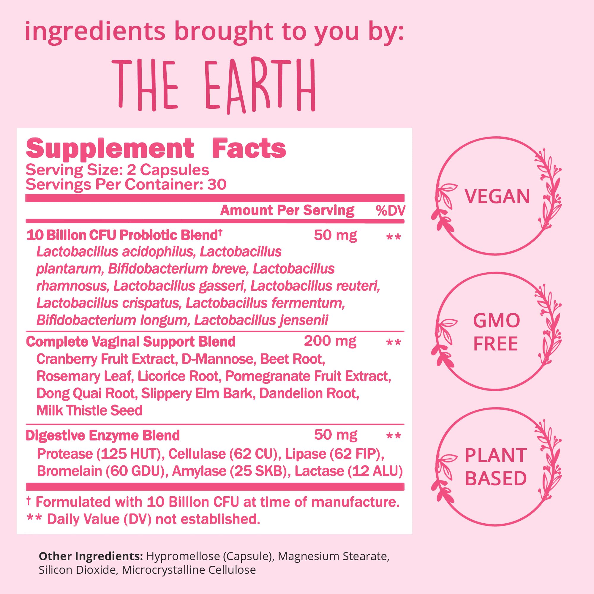 Happy Healthy Hippie Probiotico Lactobacillus-crispatus, cepa clave para equilibrio vaginal.