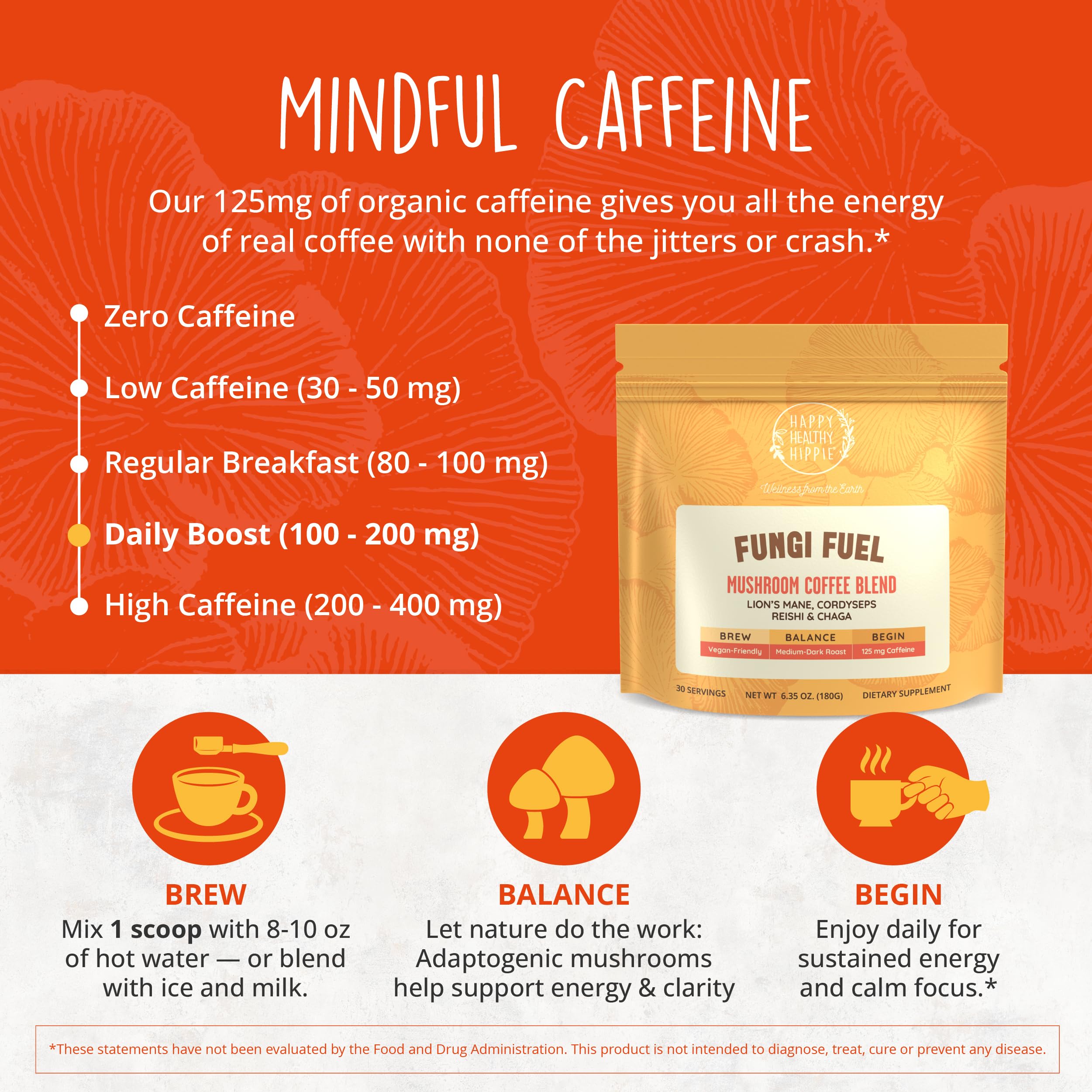 Happy Healthy Hippie reishi: balance y resistencia ante el día.