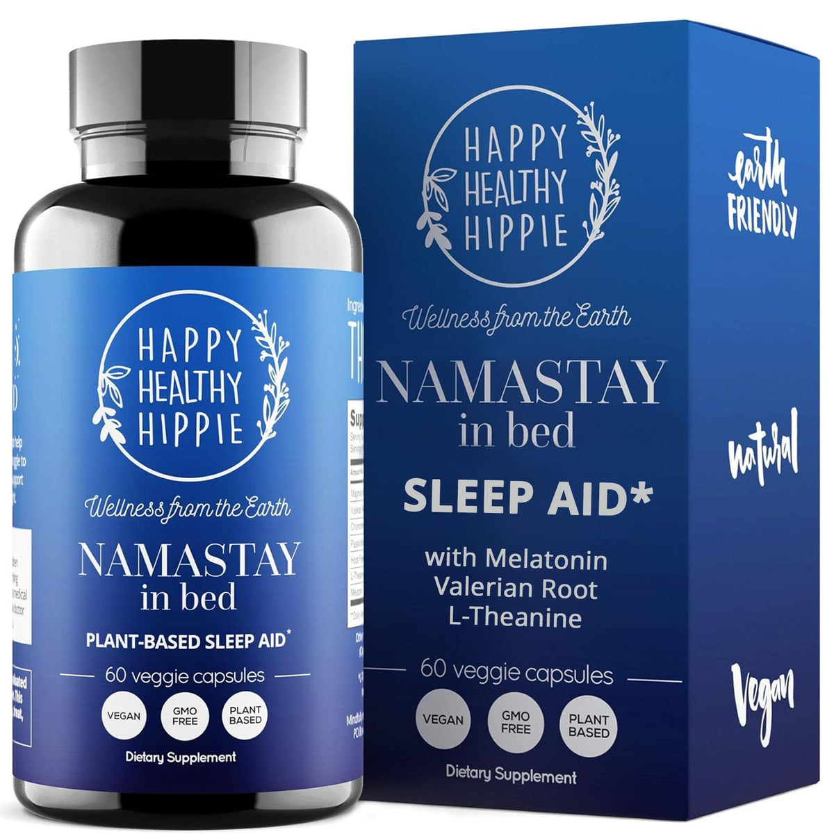 Happy Healthy Hippie Valeriana botella: apoyo natural para dormir.