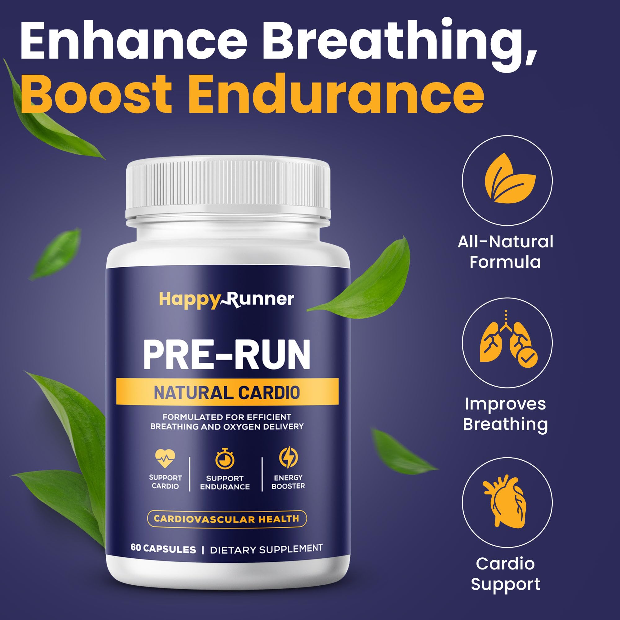 Happy Runner Pre-Run: sensación de energía y respiración más fluida