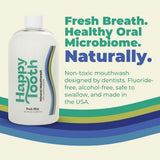 Happy Tooth enjuague menta fresca, resalta aroma y frescura duradera