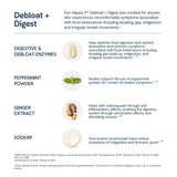 Happy V Debloat + Digest: apoya la digestión de proteínas, grasas y carbohidratos