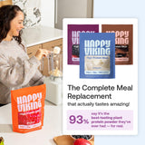 Happy Viking batido Berry Parfait: sabor delicioso para un inicio rápido del día.