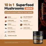 Happyummmm polvo de chaga y cordyceps para energía sostenida.