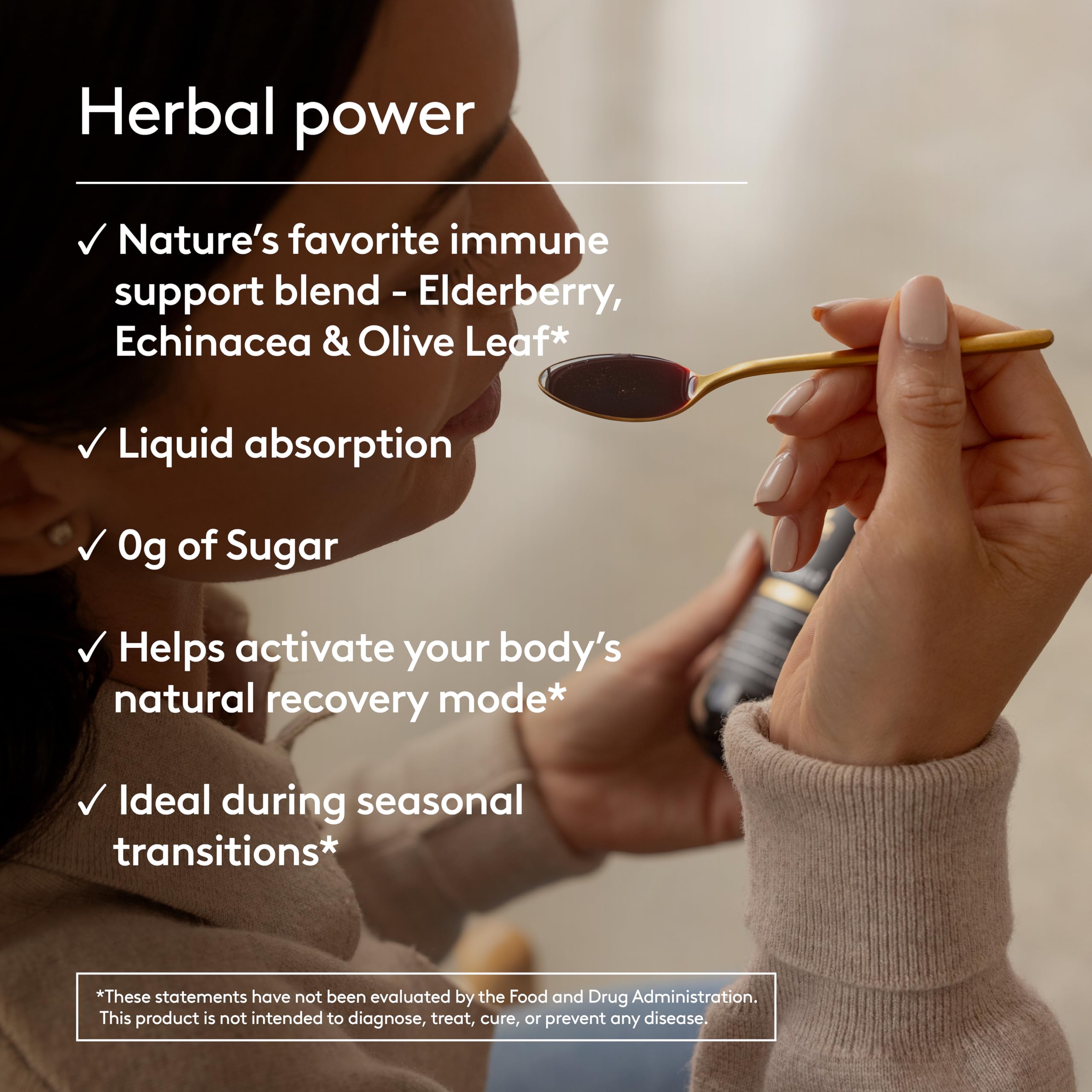 Sabor frutos silvestres de Harker Herbals para tomar fácilmente.