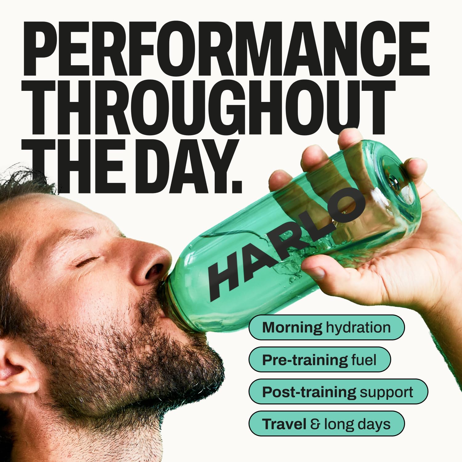 Harlo stick portátil de 15 dosis para entrenamientos fuera de casa
