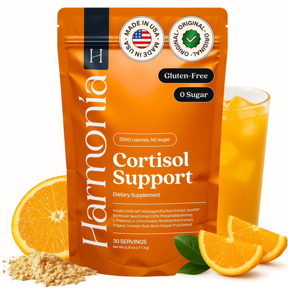 Envase de Harmonia Cortisol Cóctel para uso diario suave