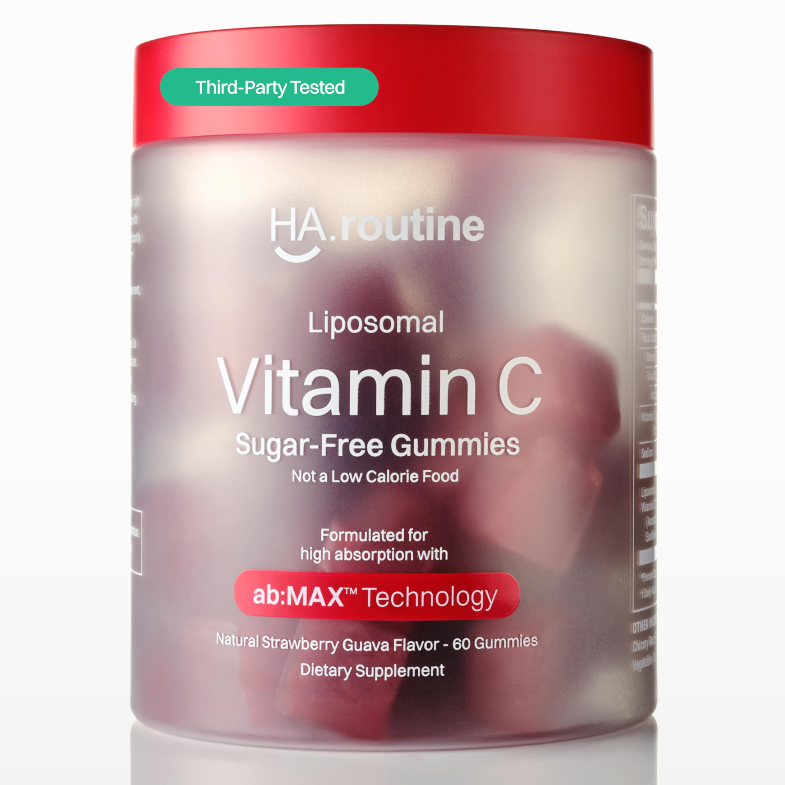 Haroutine gomitas de Vitamina C liposomales en bote, absorción mejorada.