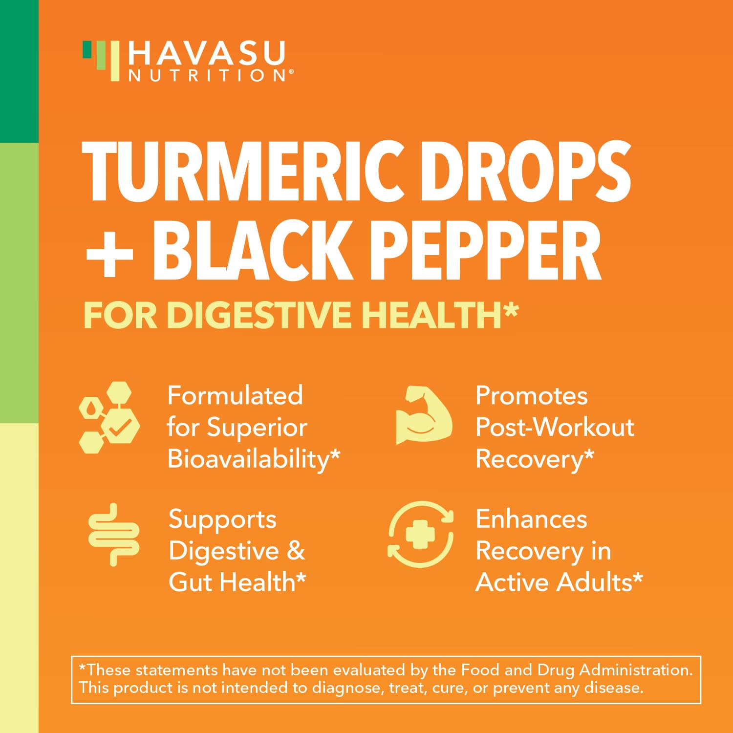 HAVASU NUTRITION cúrcuma antioxidante para bienestar diario.