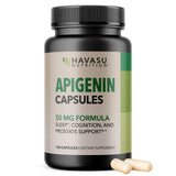 HAVASU NUTRITION Apigenin cápsulas, botella-frente, favorece la relajación nocturna.