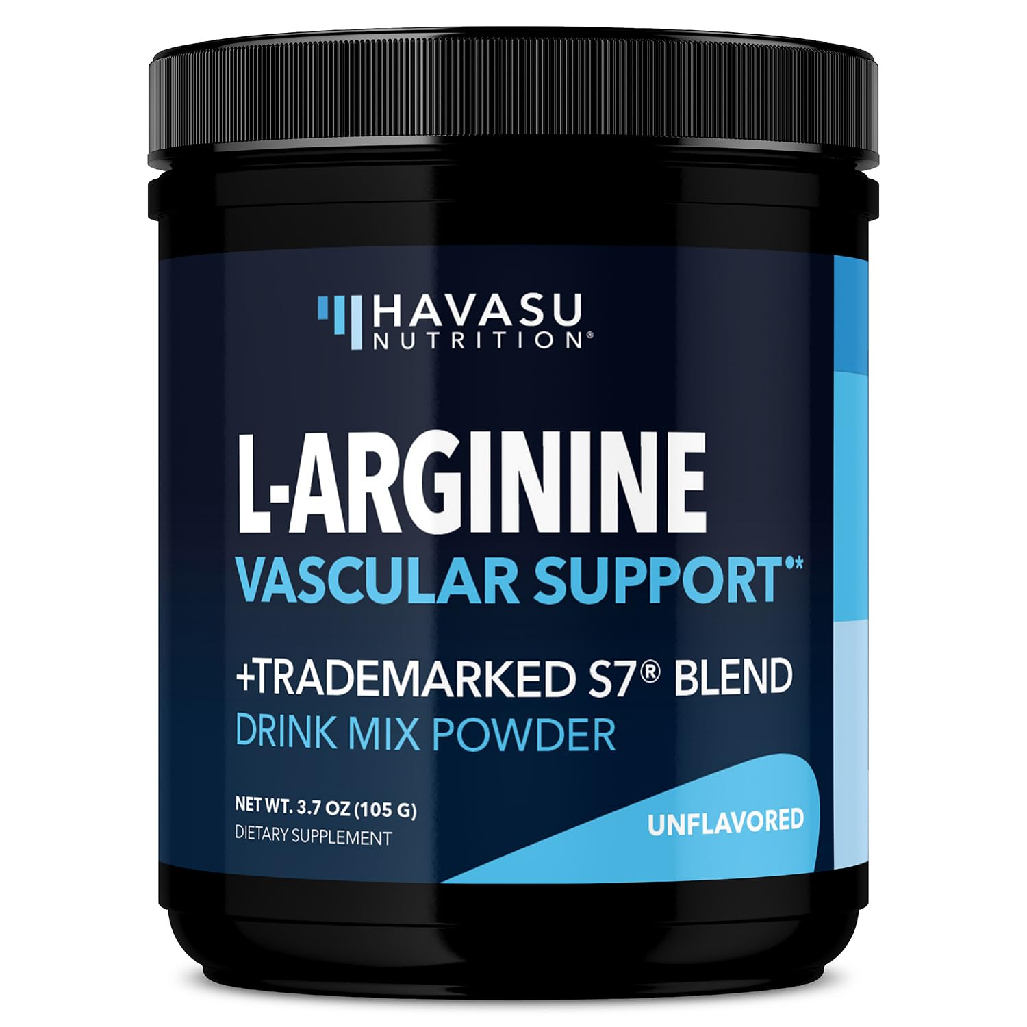 HAVASU NUTRITION arginina en polvo sin sabor lista para mezclar.