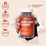 Caja abierta con gominolas HAVASU NUTRITION, fácil de tomar en cualquier lugar.