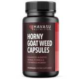 Capsulas de HAVASU NUTRITION con epimedium, bote de 10 para uso diario.