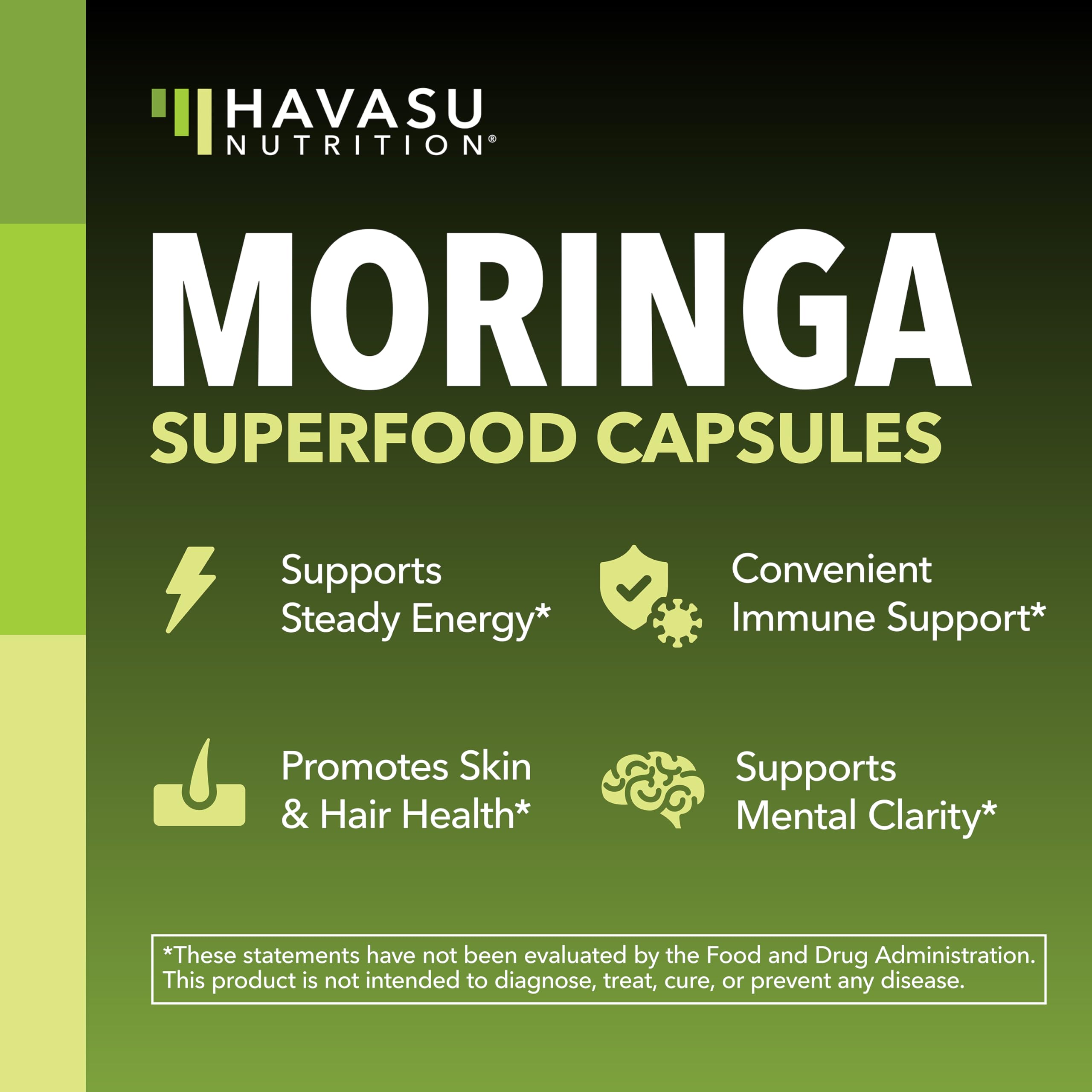Cápsulas verdes de HAVASU NUTRITION, superalimento para apoyo general
