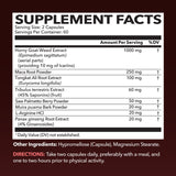 Cápsulas HAVASU NUTRITION Tongkat Ali en frasco, potencia energía diaria.