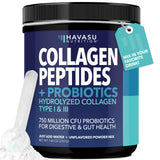 HAVASU NUTRITION Collagen Probiotics polvo en vaso para mezcla suave