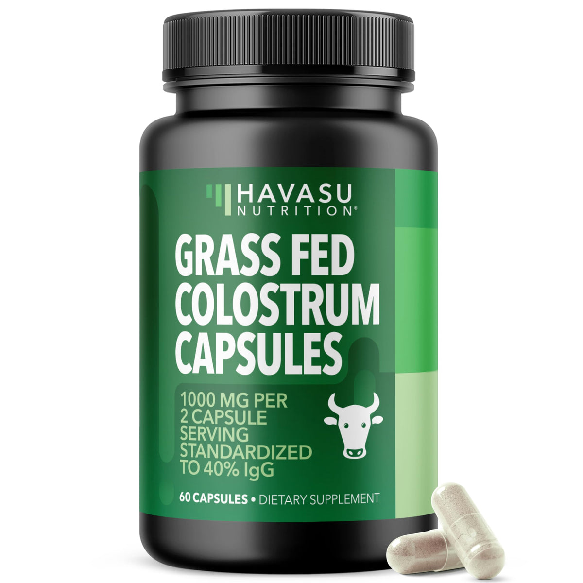 HAVASU NUTRITION colostro pasto botella: apoyo inmunitario diario.