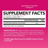 HAVASU NUTRITION Creatine para mujeres, cuchara medidora para dosis consistentes