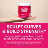 HAVASU NUTRITION Creatine para mujeres, disolucion en agua para mezcla rápida