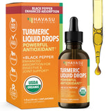 HAVASU NUTRITION cúrcuma líquido 1000 mg para apoyo inmunitario y digestivo.